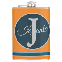 Cantil Custom  orange greay blue Monogram Elegant