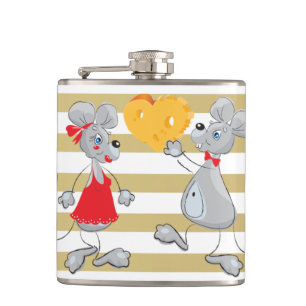 Cantil Cute Quirky Whimsical Mouses-Stripes