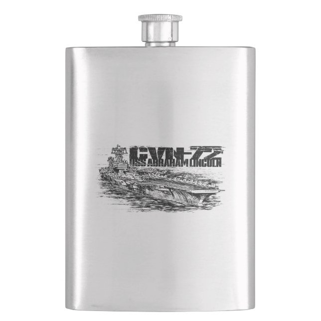 Cantil CVN- 72 Abraham Lincoln Classic Flask (Frente)