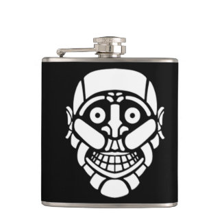 Cantil Cybersmily logo Cyberpunk flask