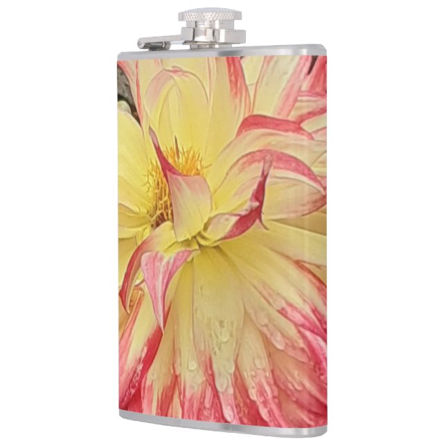 Cantil Dahlia Rosa e Amarelo (Esquerda)