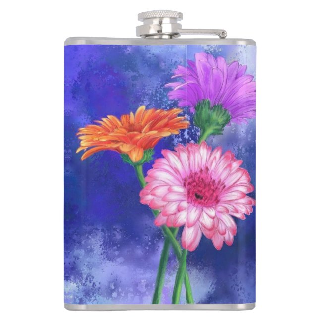 Cantil Daisy Gerbera Flask (Verso)