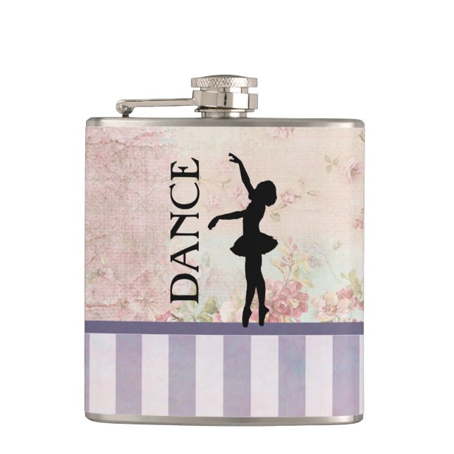 Cantil Dança - Ballerina Silhouette Vintage Fundo (Frente)