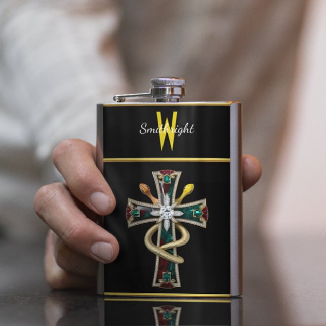 Cantil Dança Serpente na Cruz Sagrada (Criador carregado)