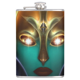 Cantil Daria Cyborg Queen Tech 8oz Vinyl Wrapped Flask