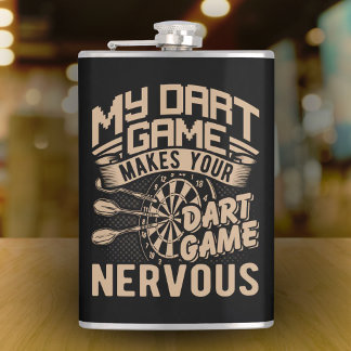 Cantil Dart Game Flex Vinyl Wrapped Flask 8 oz.