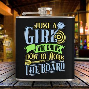 Cantil Dart Queen Vinyl Wrapped Flask 6 oz.