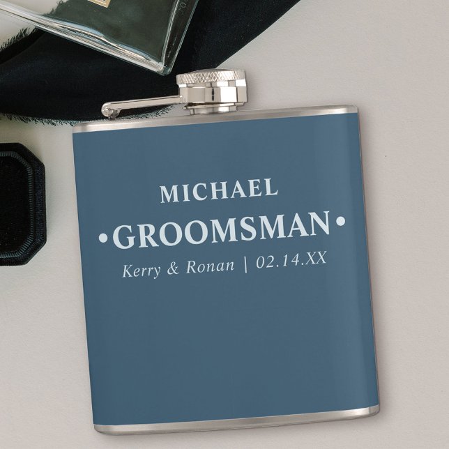 Cantil Data de Casamento e Nomes Padrinho de casamento Pe (Personalized Gift for your groomsmen)