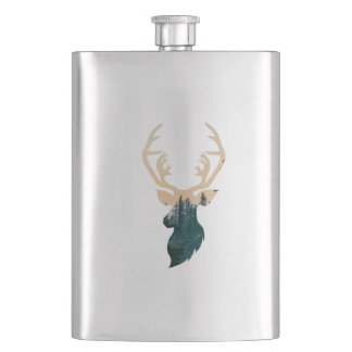 Cantil Dear silhouette in forest