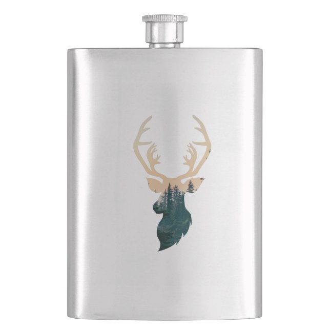 Cantil Dear silhouette in forest (Frente)