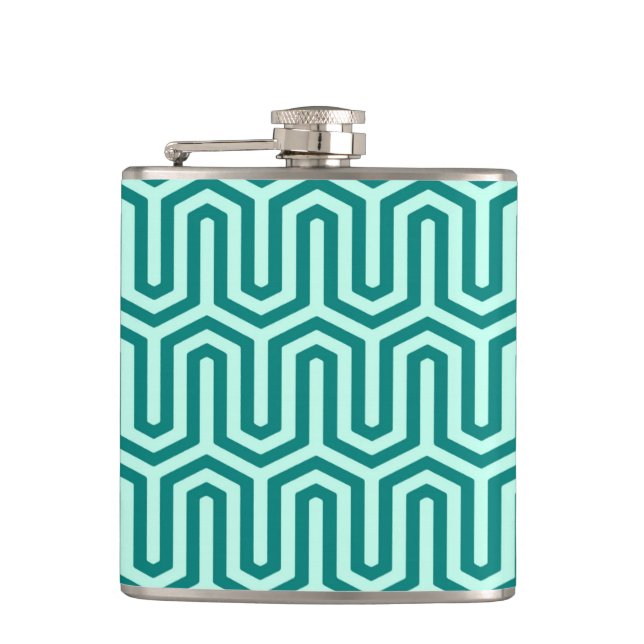 Cantil Deco Motif egípcio - turquesa e aqua (Frente)