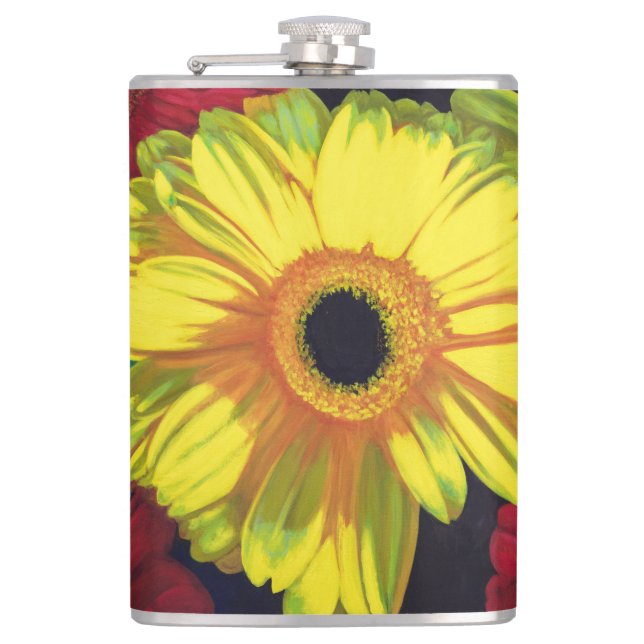 Cantil "Deixe lá seja" vinil brilhante garrafa envolvida (Frente)