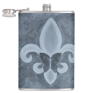 Cantil Denim Butterfleur | Flor Azul de Borboleta Lis