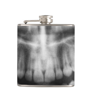 Cantil Dentes de Raio X Sorriso de Boca Preto e Branco