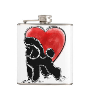 Cantil Desenho de Poodle