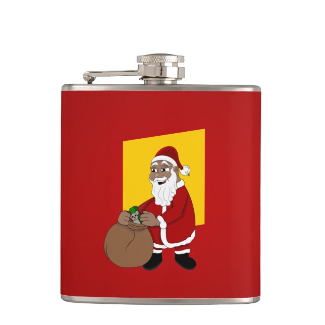 Cantil Desenho do Papai Noel Negro (Frente)