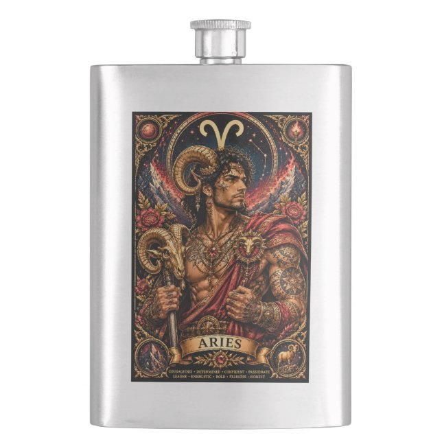 Cantil Desenho zodiacal Áries Masculino Celestial (Frente)