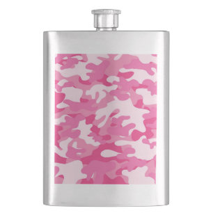Cantil Design de Camo Cor-de-Rosa e Branco