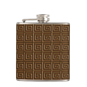 Cantil Design de chave grega - chocolate escuro