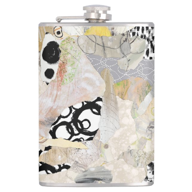 Cantil Design de Colagem Abstrata Elegante Neutra (Frente)