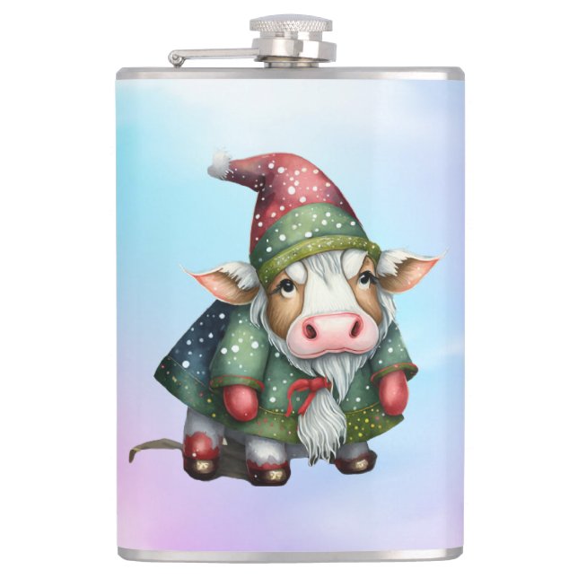 Cantil Design de Gnome Vaca de Natal-83456 (Frente)