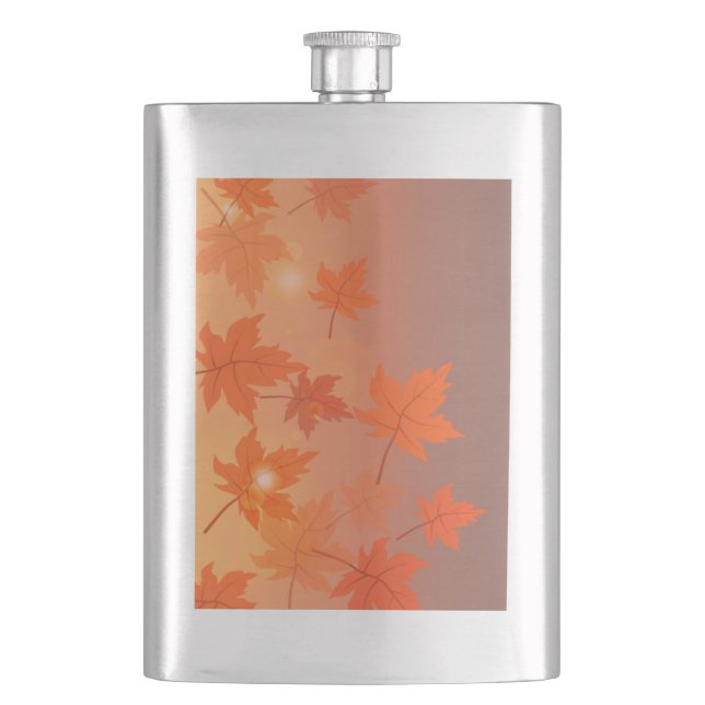Cantil Design de outono com folhas de maple e efeito de c (Frente)