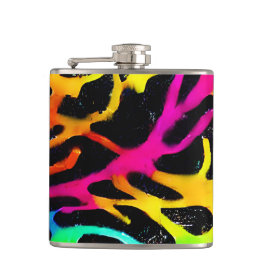 Cantil Design de pintura colorida com néon