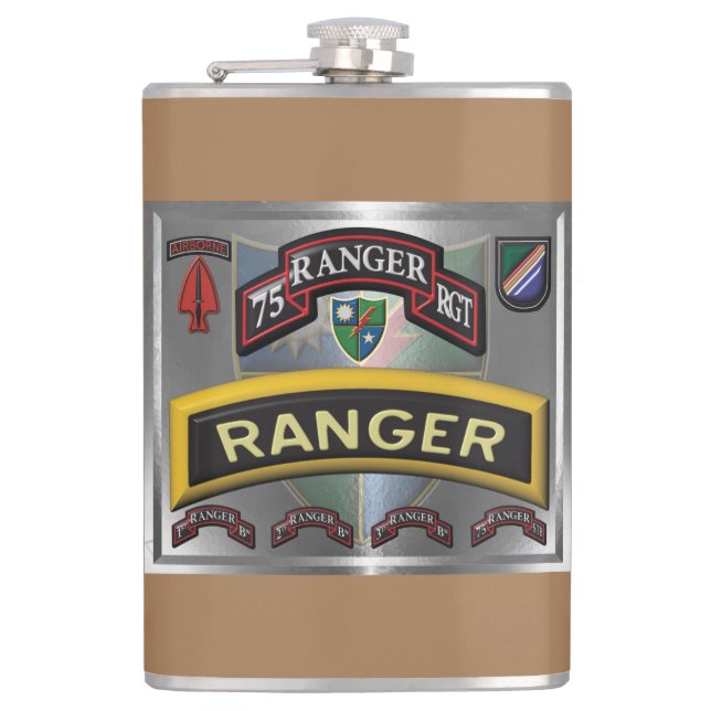 Cantil Design do 75º Regimento Ranger (Frente)