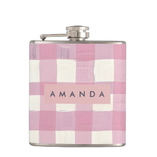 Cantil Design Xadrez Rosa Personalizado Confortável
