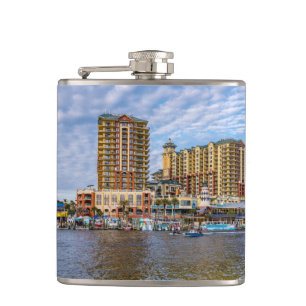 Cantil Destruin Harbour Boardwalk Flask