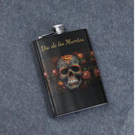 Cantil Dia de los Muertos pintou crânio personalizável