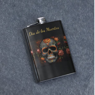 Cantil Dia de los Muertos pintou crânio personalizável