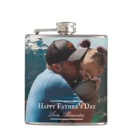 Cantil Dia de os pais Minimalista de Foto | Branco