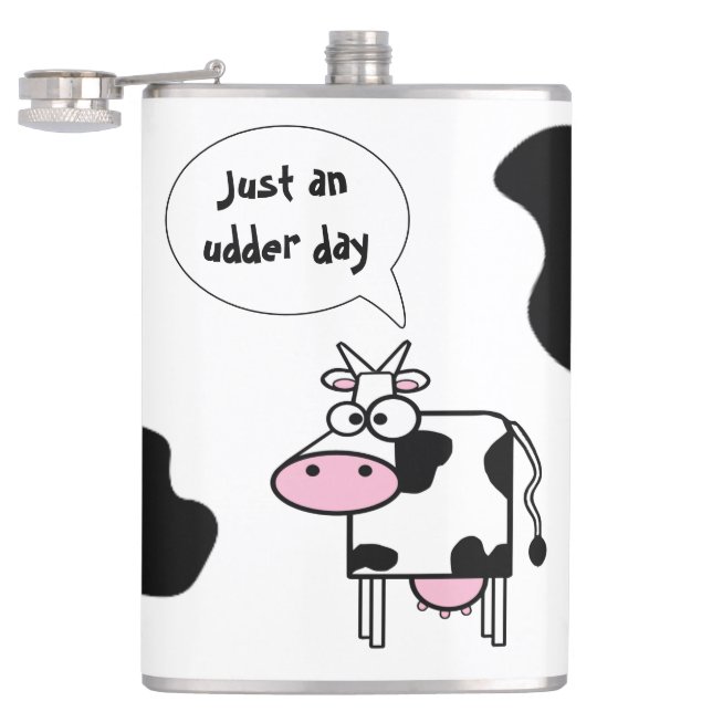 Cantil Dia Divertido da Vaca de Desenho Animado Fofa Teta (Aberto)