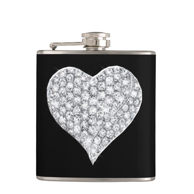 Cantil Diamond Heart Flask (Frente)