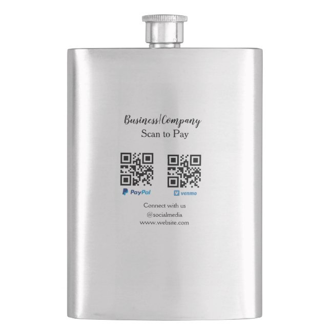 Cantil Digitalize para pagar código q r paypal venmo adic (Frente)