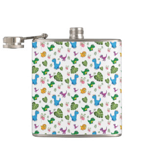 Cantil Dinossauro engraçado, folhas