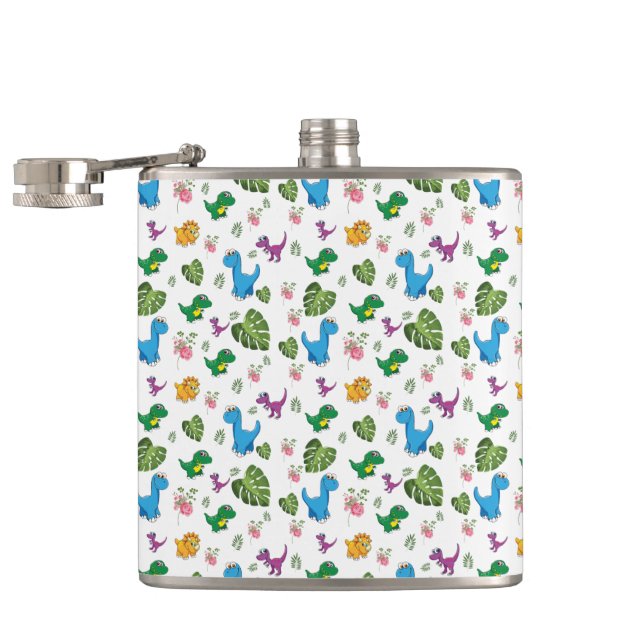 Cantil Dinossauro engraçado, folhas (Aberto)