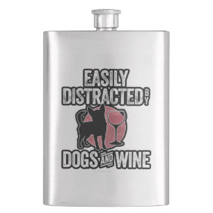 Cantil Distração fácil de cães e vinhos
