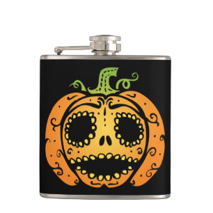 Cantil Doce Rosto de Abóbora de Halloween
