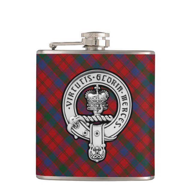 Cantil Donnachaidh (Robertson) Red Tartan Crest (Frente)