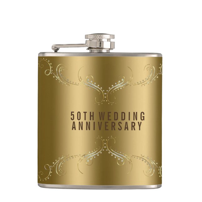 Cantil Dourado e brilhante Quadro Floral Sobre Dourado (Frente)