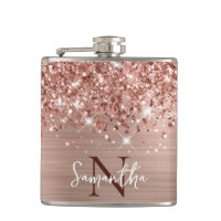 Dourado Rosa Espelhado Monograma Glam