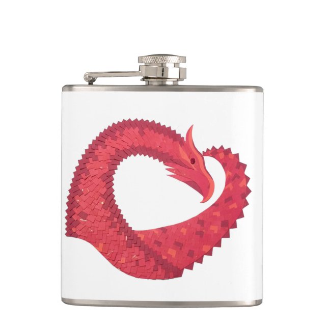 Cantil Dragão vermelho em branco (Frente)