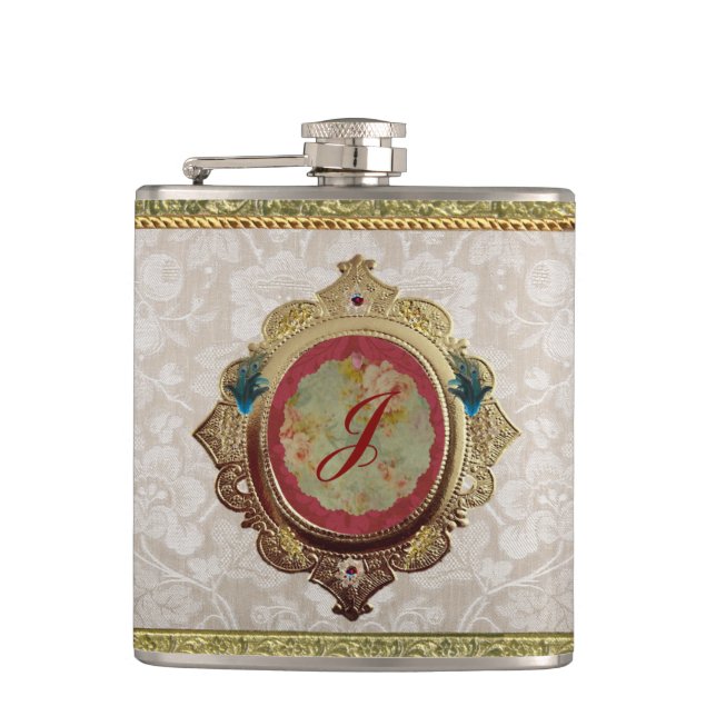 Cantil Dresden 'Noblesse' 6 oz. Romantic Flask (Frente)