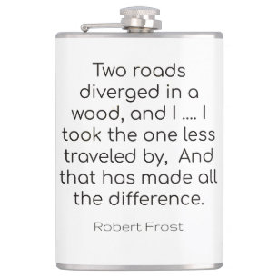 Cantil Duas estradas divergem em madeira