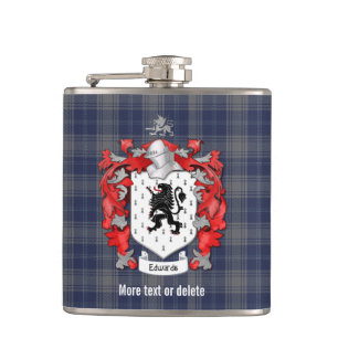 Cantil Edwards Family Crest e Xadrez de Tartan