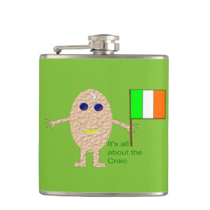 Cantil Egg Flask Irlandês Patriótico