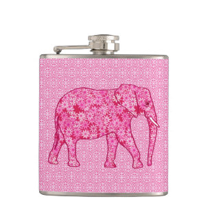 Cantil Elefante da flor - rosa do fúcsia