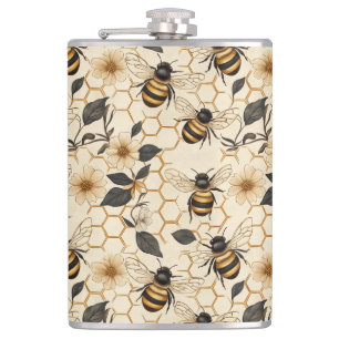 Cantil Elegant Bee and Honeycomb Pattern